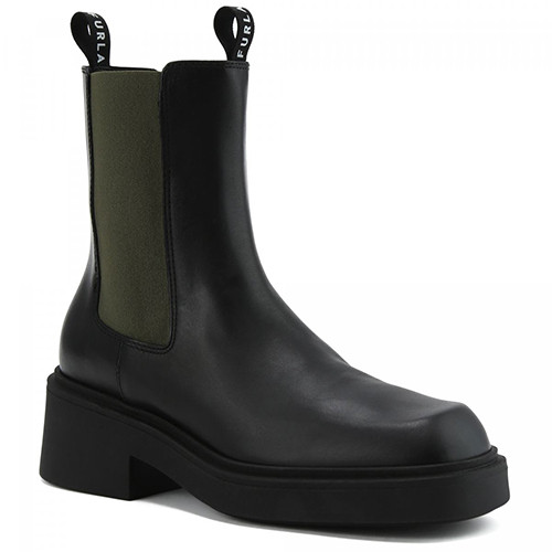 College Chelsea Boots Nero/Sage - FURLA